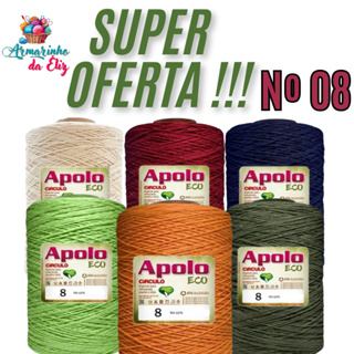 Barbante Apolo Eco Circulo Nº 08 - 1,8kg - 1372m em Oferta na Shopee