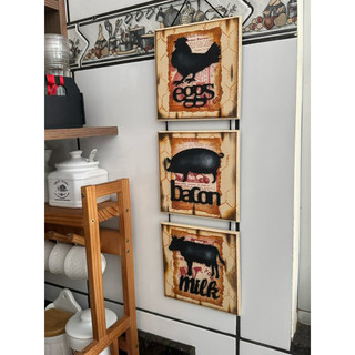Quadro/trio de plaquinhas farmhouse ,decorativa em Mdf.