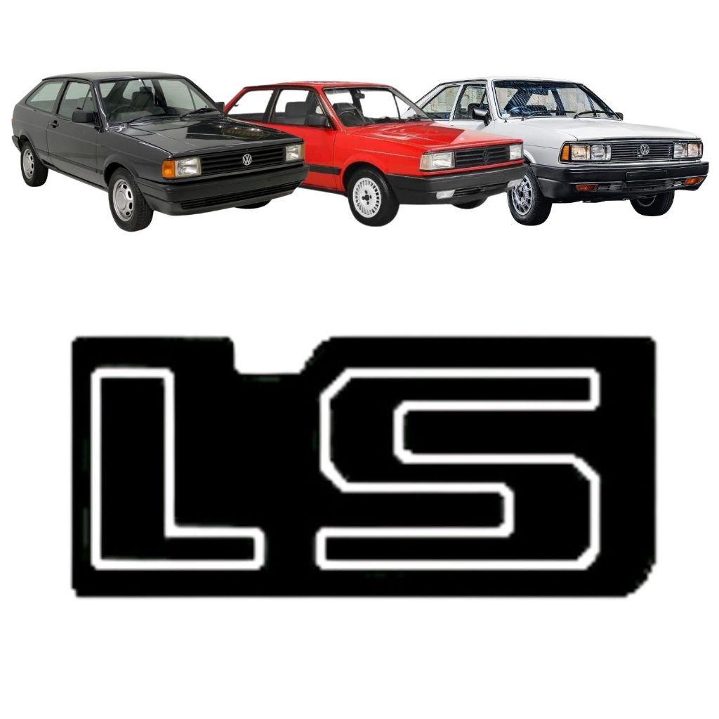 Emblema letreiro LS – Gol Voyage Parati Passat 1984 a 1990 em Oferta na Shopee