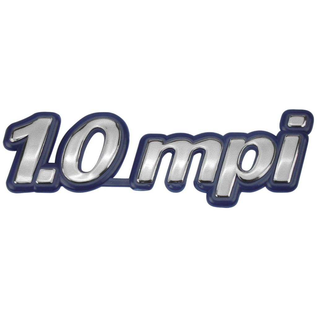 Emblema Letreiro 1.0 MPI Palio 1995 a 2000 Cromado Azul — imagem 2 de 2