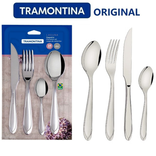 Faqueiro TRAMONTINA - Laguna - 16 peças - Aço Inox em Oferta na Shopee