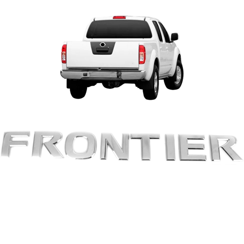 Emblema letreiro FRONTIER – Frontier 2007 a 2016 - Cromado em Oferta na Shopee
