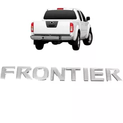 Emblema Letreiro FRONTIER Frontier 2007 a 2016 Cromado
