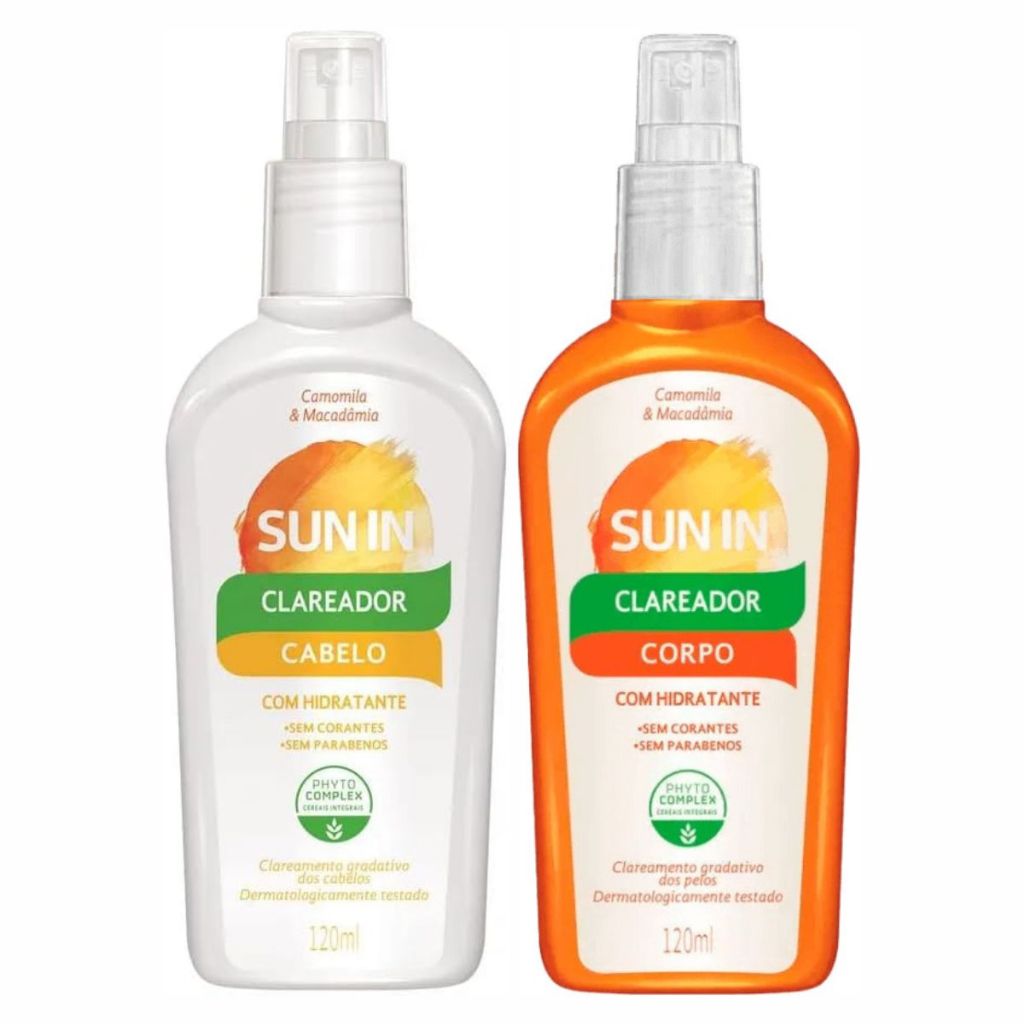 Kit Clareador Sun In Phytoervas Cabelo E Corpo 120ml Spray