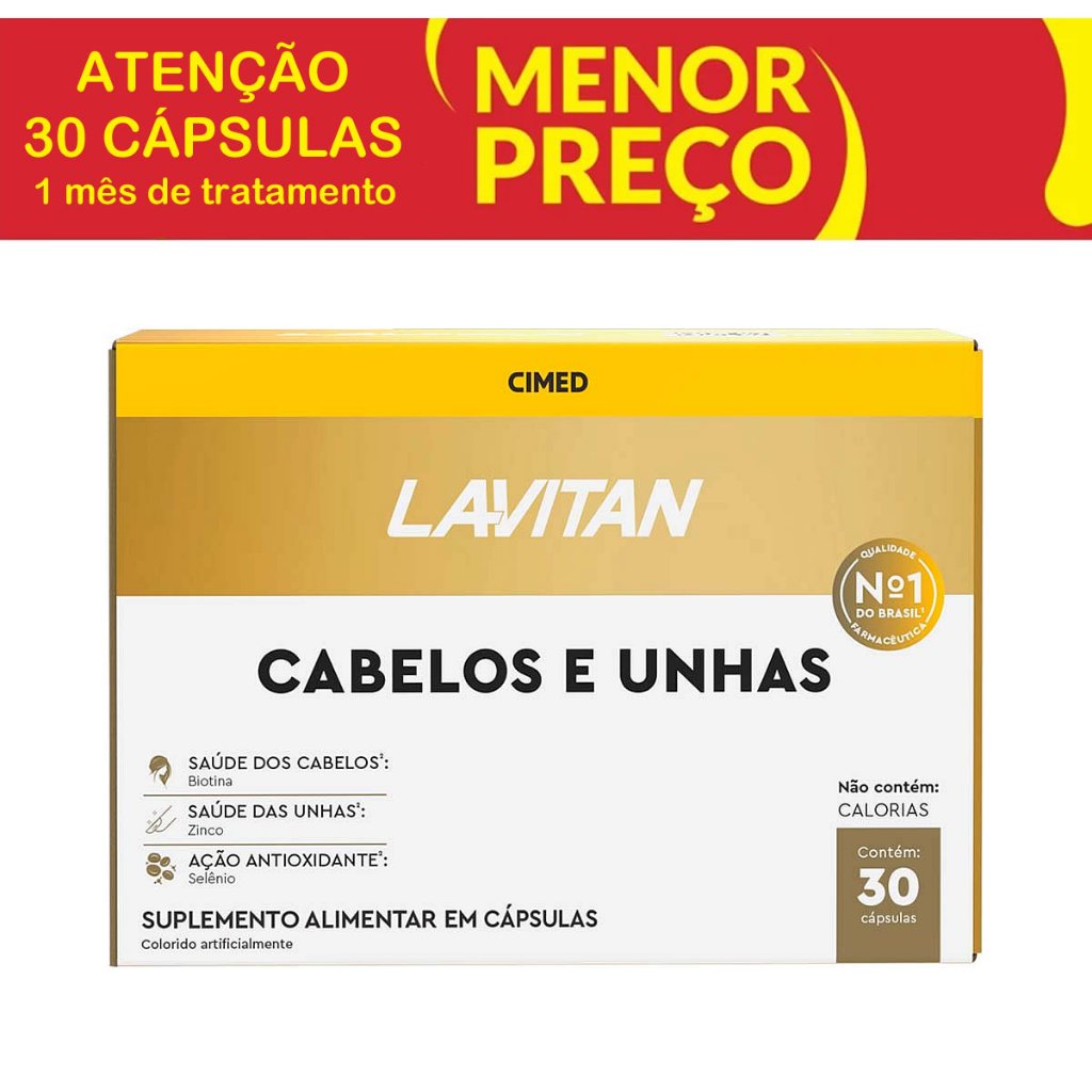Lavitan Cabelos e Unhas 30 Comprimidos