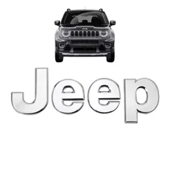Emblema Capô Logo JEEP da Renegade 2015 a 2023 Cromado ou Preto