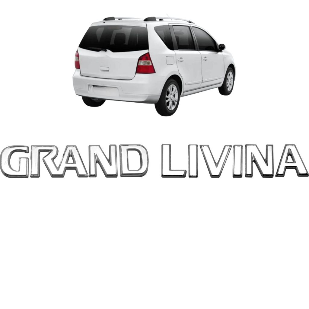 Emblema letreiro GRAND LIVINA – Livina 2006 a 2020 em Oferta na Shopee
