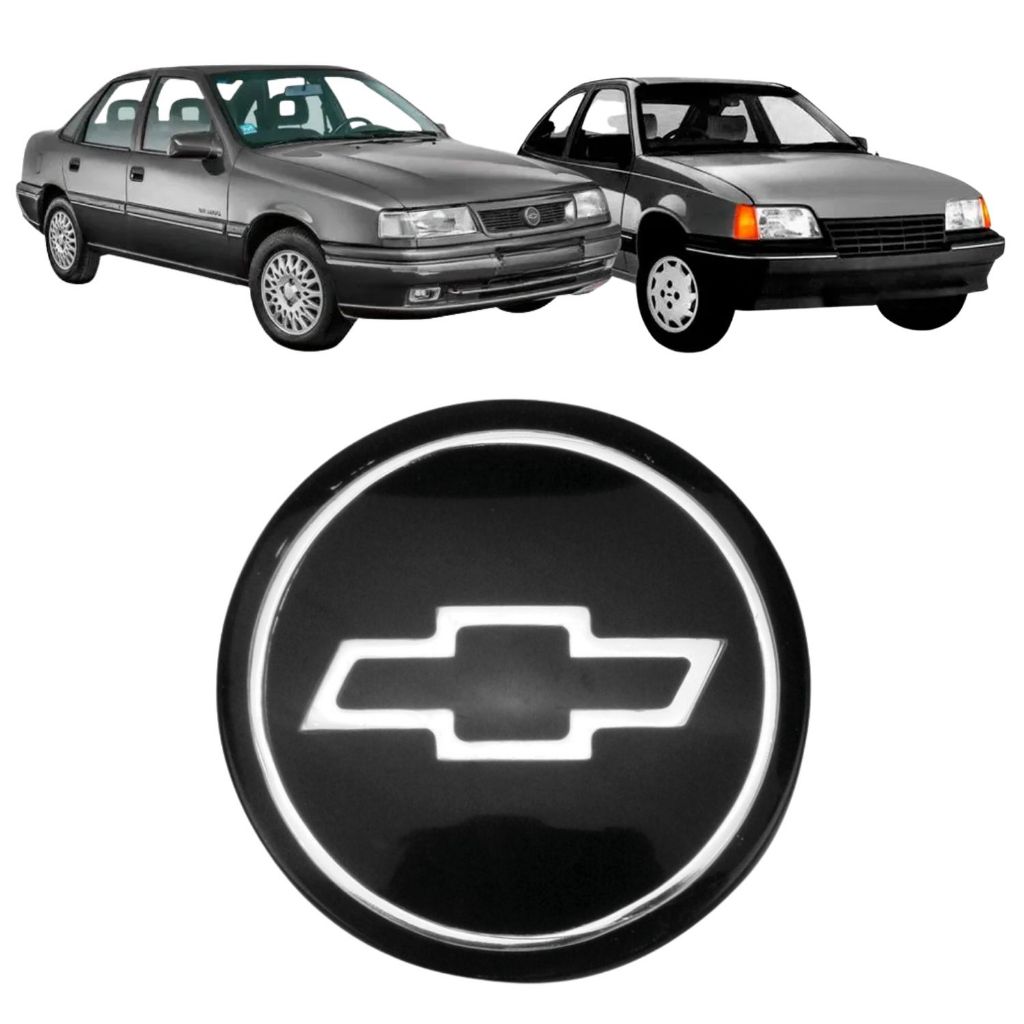 Emblema Capô Kadett/Monza 91/96 Logo Chevrolet Preto