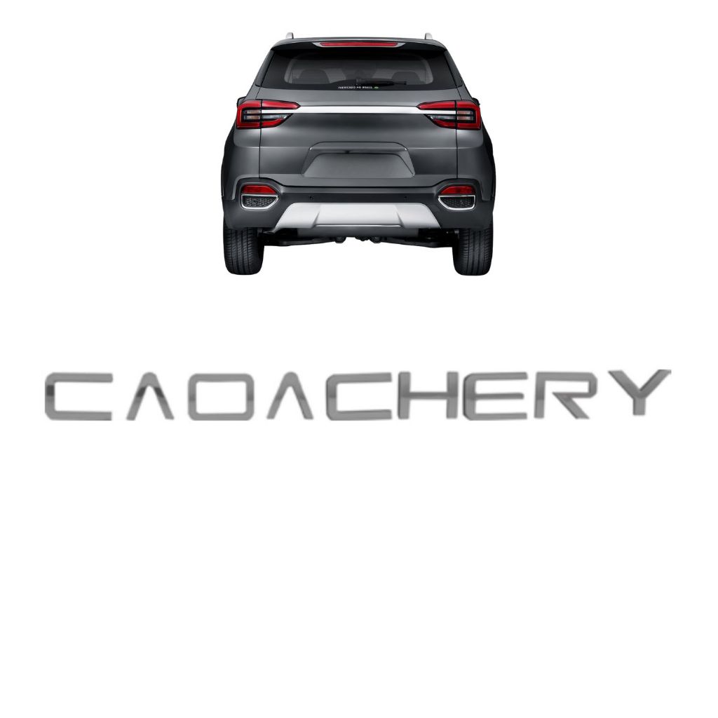 Emblema Letreiro CAOA CHERRY Carros Chery Cromado