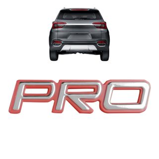 Emblema Letreiro PRO Tiggo 5x Tiggo 7 PRO Tiggo 8 PRO Cromado em Oferta na Shopee