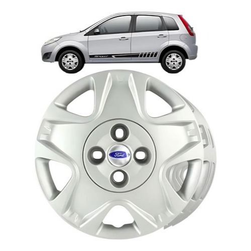 Jogo Calota Aro 14 Para Ford Fiesta Hatch Sedan Ka 2011 2012 2013 2014 2015