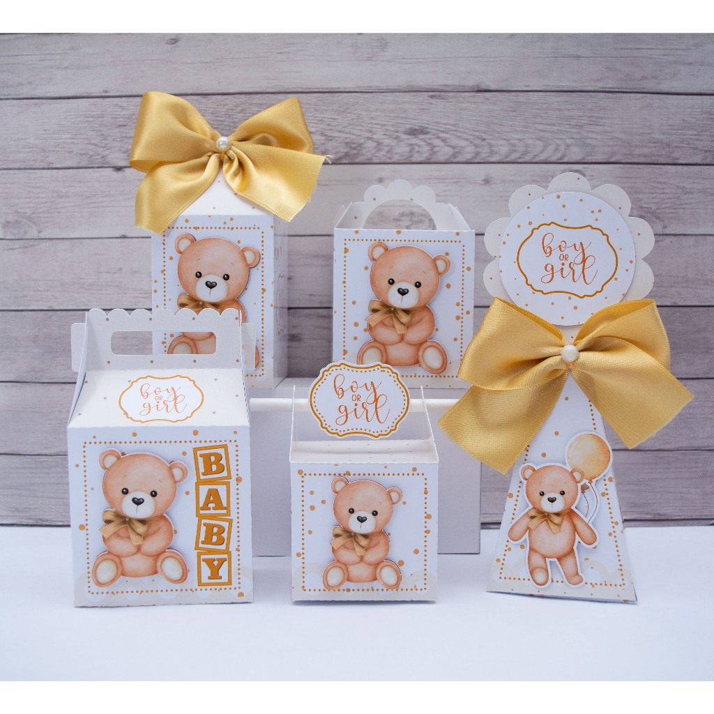 Caixinhas personalizadas CHÁ REVELAÇÃO CHÁ DE BEBÊ (pegue monte) - Caixas Lembrancinha Festa