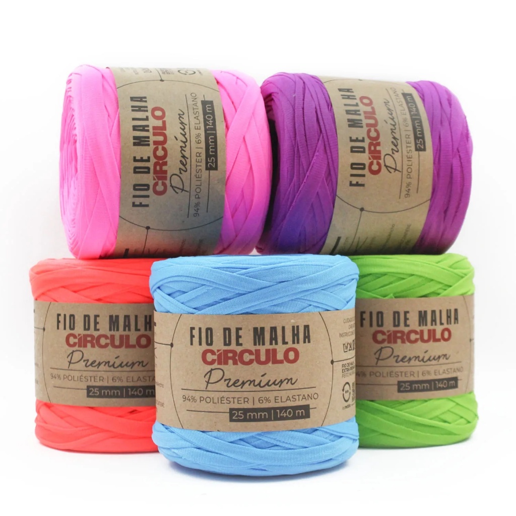 FIO DE MALHA PREMIUM - TODAS AS CORES - 270g 140 Metros - Circulo em Oferta na Shopee
