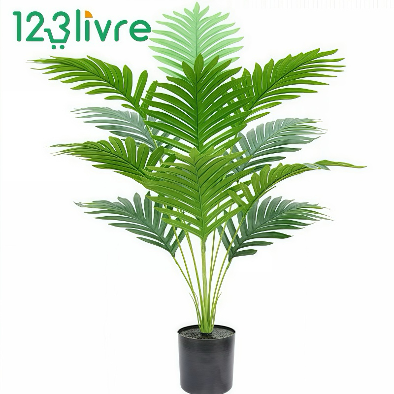 65CM 12Folhas Planta Artificial Palmeira Areca Real Toque em Oferta na Shopee