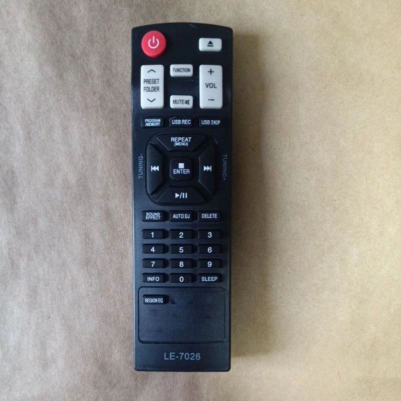 CONTROLE REMOTO PARA SOM Lm-m730a Mcd122 Mcd212 Lm-u1050 LE 7026