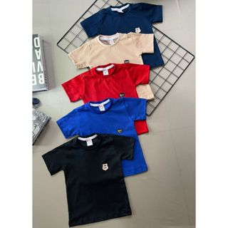 Kit 5 Camisetas Manga Curta Infantil Menino Camisa Malha em Oferta na Shopee