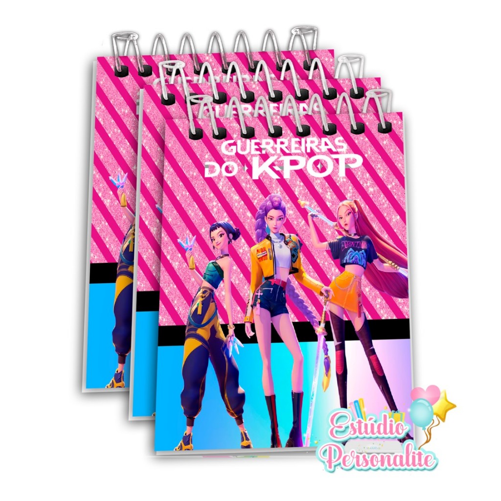 Guerreiras do K-Pop Aniversário/ Bloquinhos de notas em Oferta na Shopee