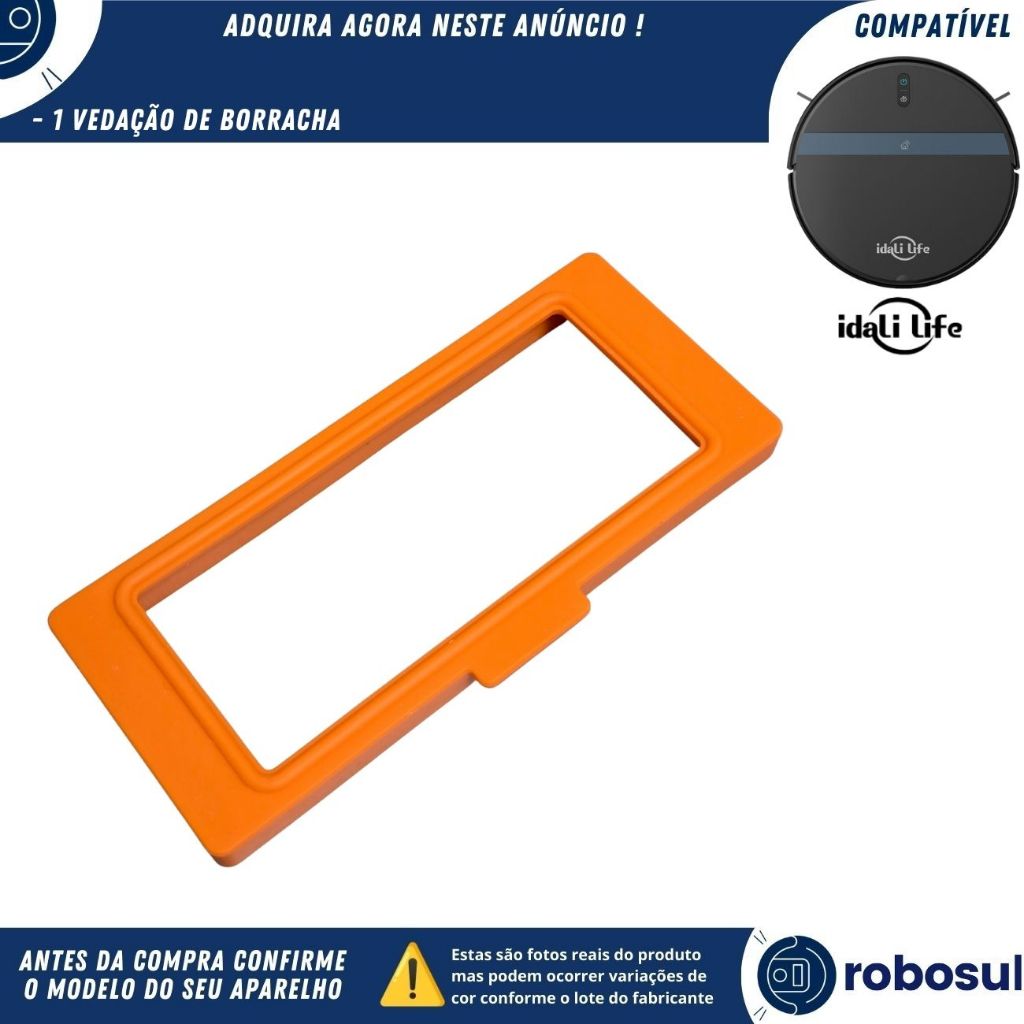 Borracha Moldura Vedação do Filtro Para Robô Aspirador IDALI LIFE