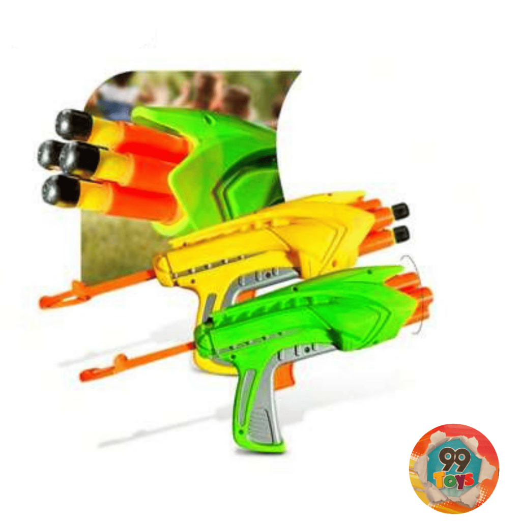 02 Arminhas Lança Dardos Pistola 12 Dardos Tipo Nerf - Brinquedo