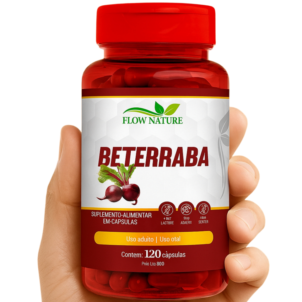 Beterraba 120 Cápsulas de 500 mg - Suplemento Alimentar - Kits Com 1, 2 e 3 Potes. em Oferta na Shopee