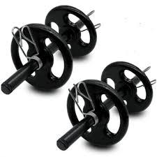 kit 4 anilha 1kg mas 2 barras oca 40cm + 4 presilhas ganho músculos em Oferta na Shopee