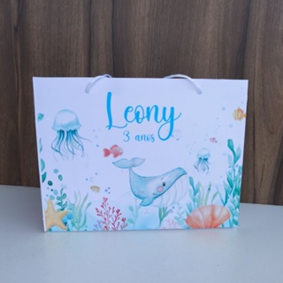 Sacolinha Personalizada Fundo do Mar - Pegue e Monte em Oferta na Shopee