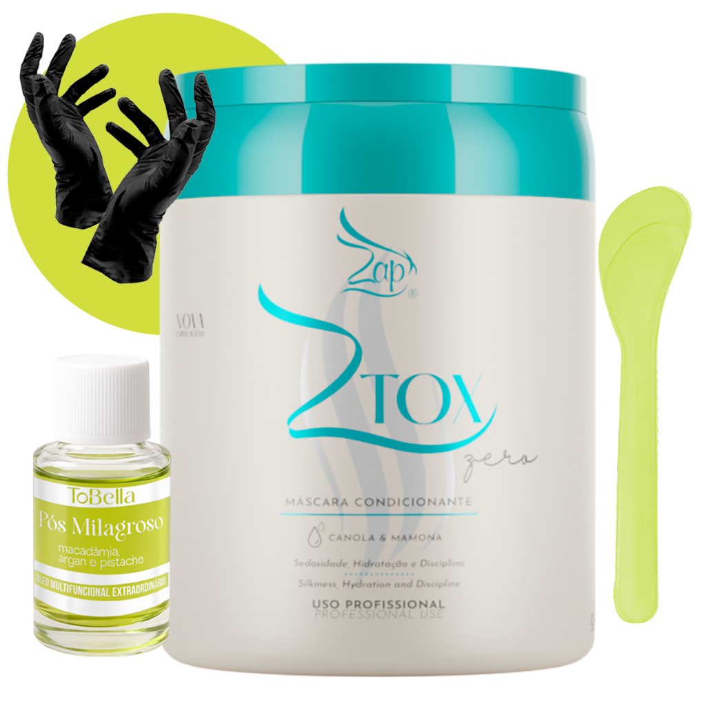 Ztox da Zap Zero Orgânico Sem Formol 950g - Btx Capilar em Oferta na Shopee
