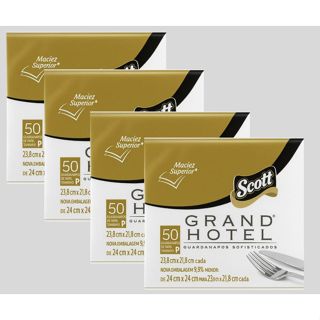 Kit Guardanapo scott Gran Hotel Folha dupla 200 Unidades - Tam P em Oferta na Shopee