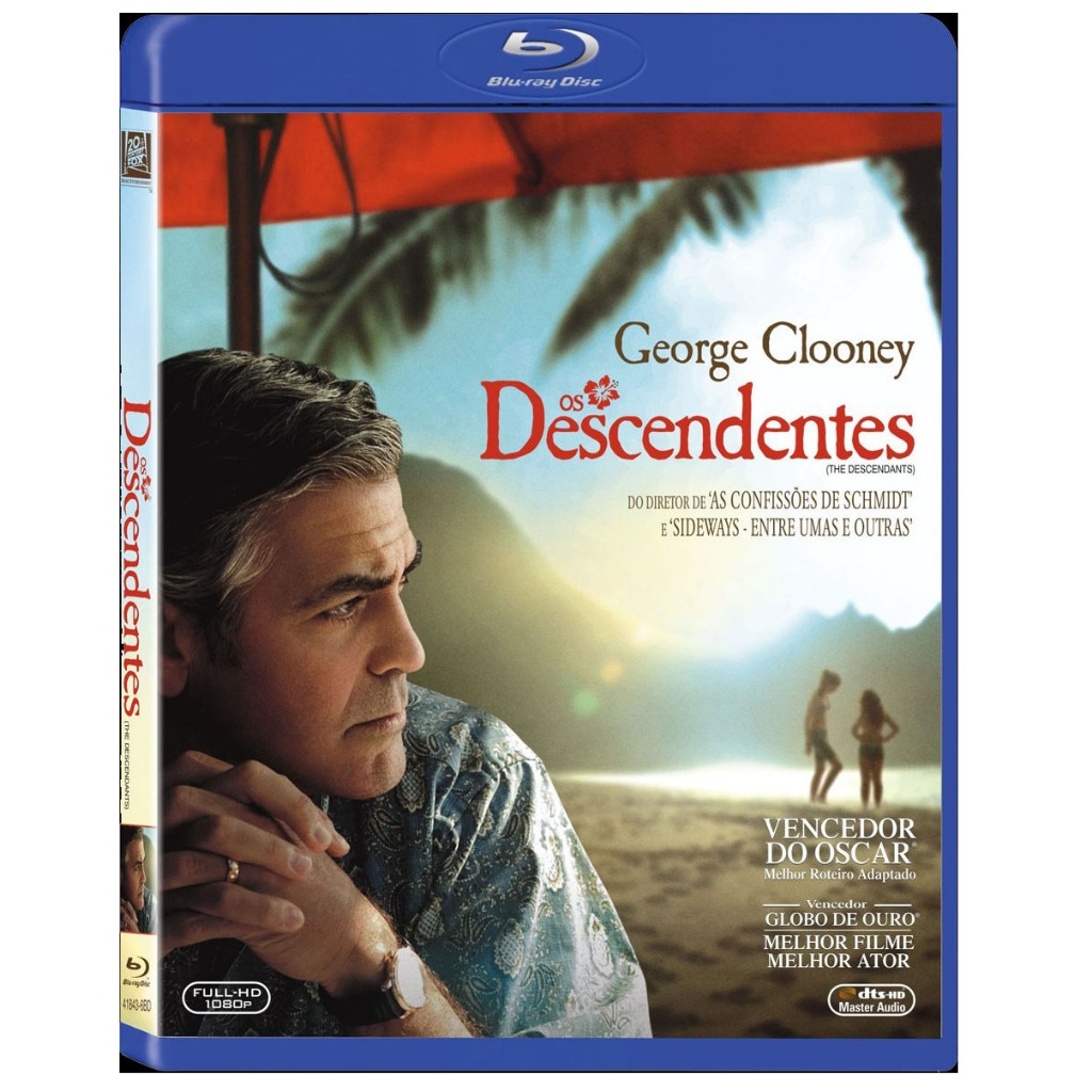 Blu-Ray Os Descendentes com George Clooney Vencedor de Oscar Original Novo e Lacrado