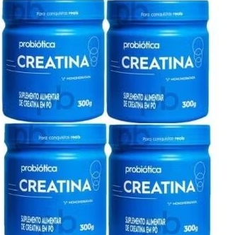 Kit 4 Creatina purinha monohidratada Probiótica envio imediato