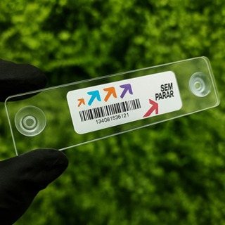 Suporte Tag Veicular Sem Parar Fixação no Para-Brisa Acrílico Transparente Com Ventosas em Oferta na Shopee