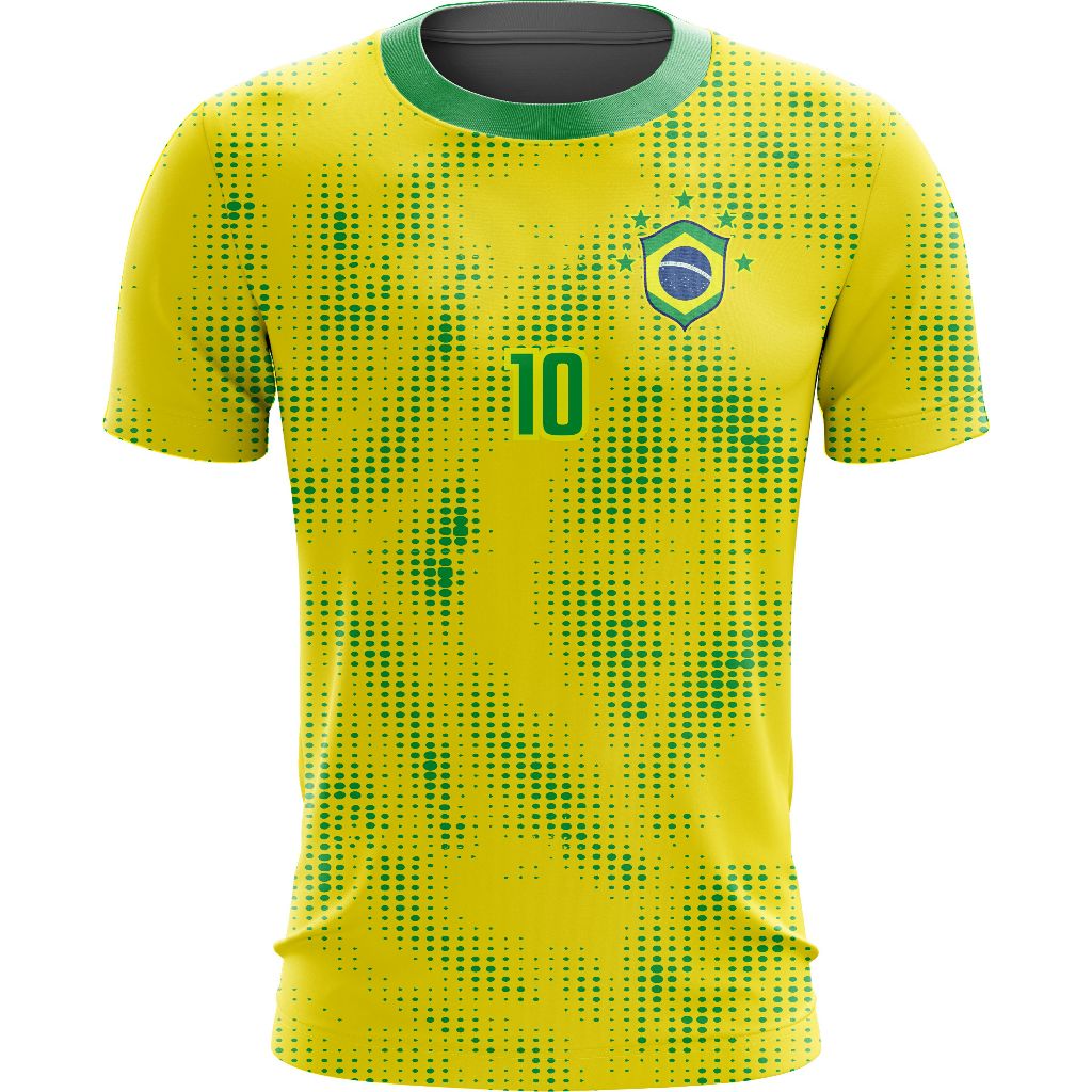 Camiseta Personalizada do Brasil Verde Amarela Futebol Torcedor 2026 15