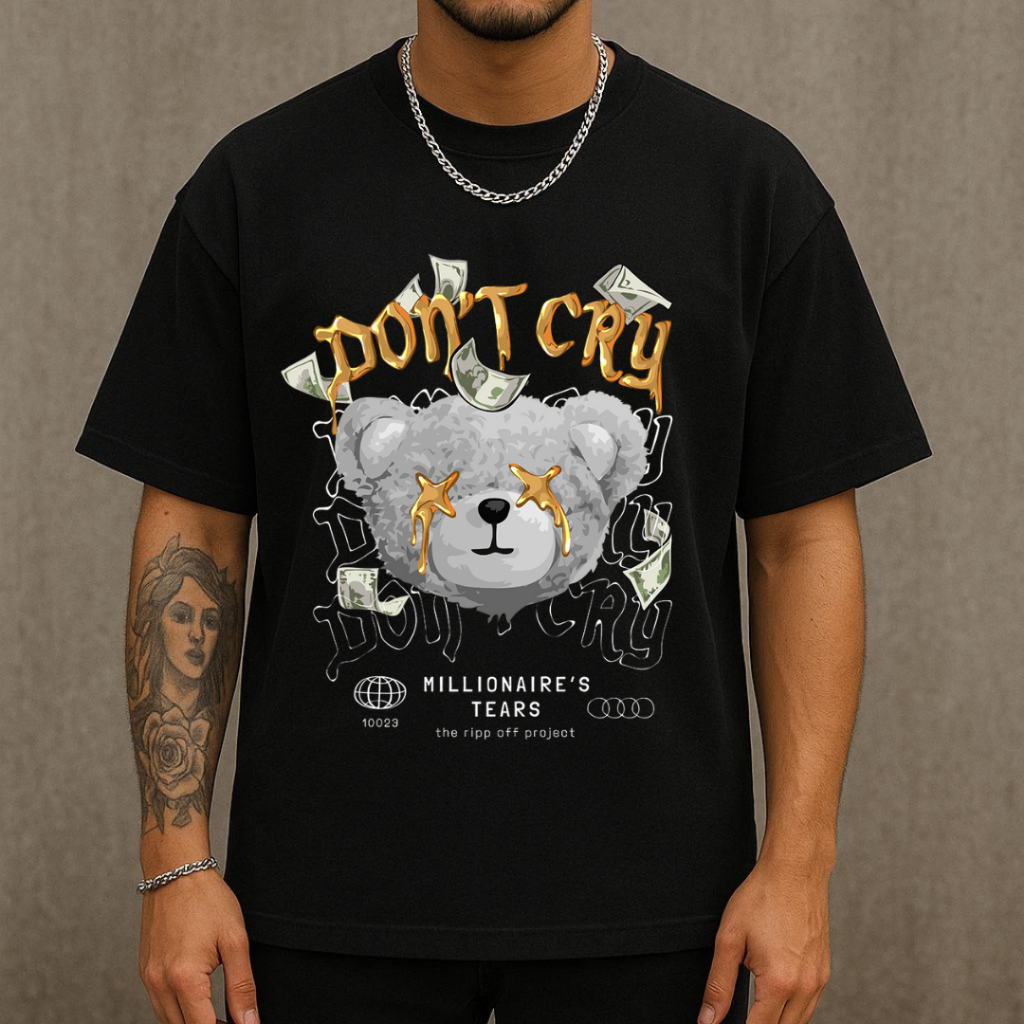 Camiseta Masculina Estampada Camisetao Oversized Streetwear Blusa Cumprida Estilosa Tendencia Trap Estilo de Rua
