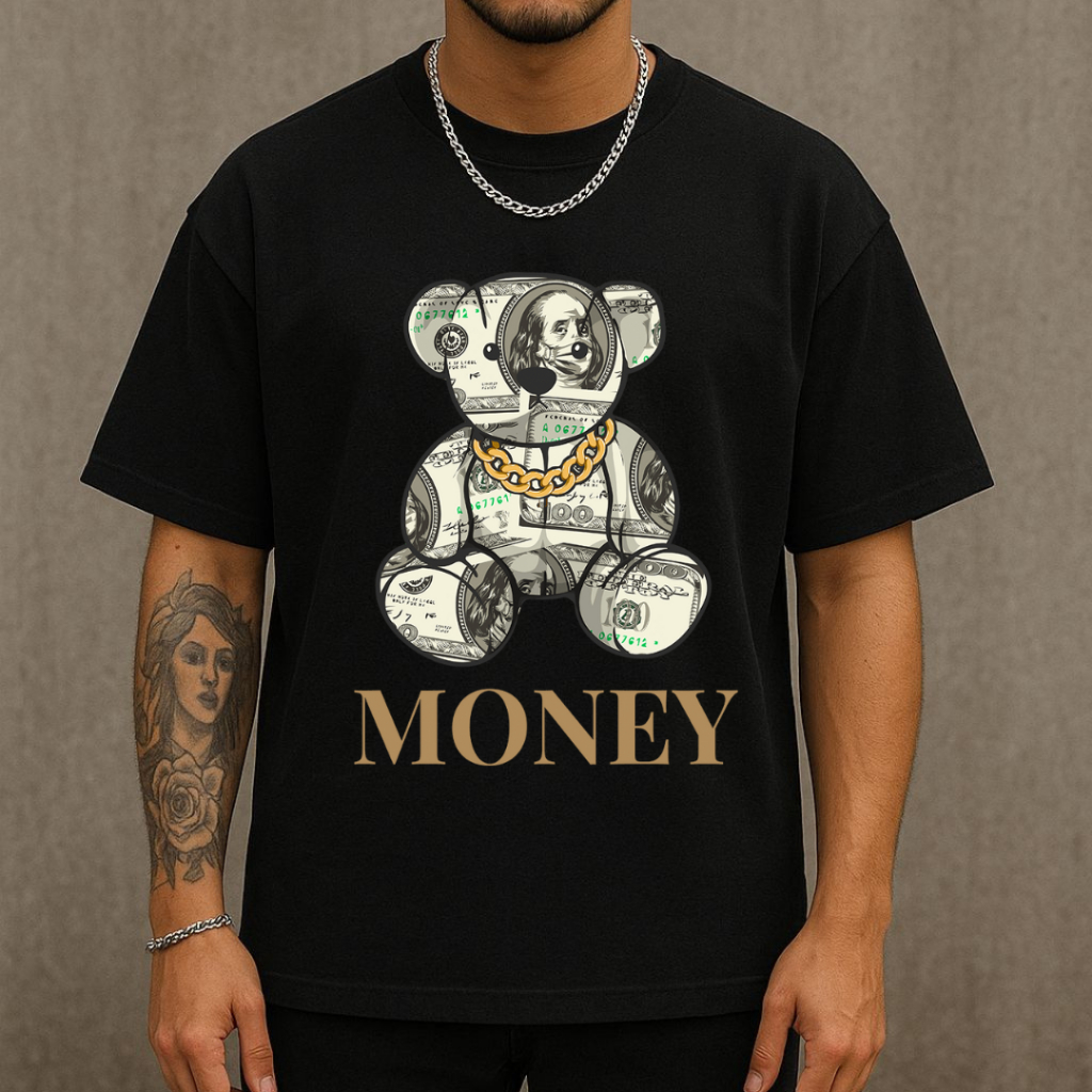 Camiseta Masculina Estampada Camisetao Oversized Streetwear Blusa Cumprida Estilosa Tendencia Trap