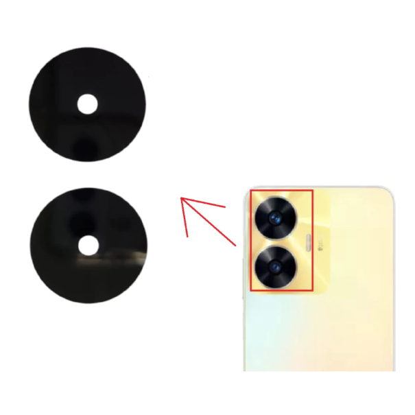 KIT VIDRO LENTE CAMERA TRASEIRA REALME C55