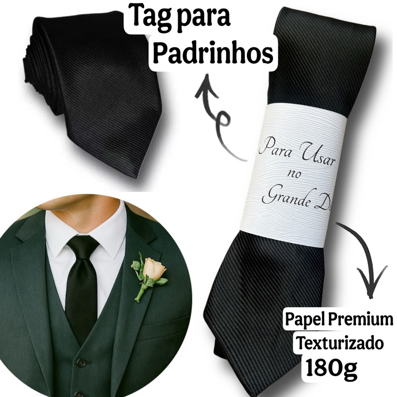 Kit 4 a 20 Gravatas Preto para Padrinhos Casamento Slim em Oferta na Shopee