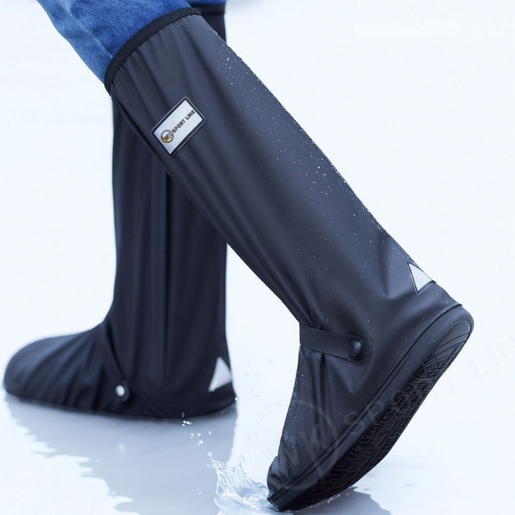 Bota Capa de Chuva Impermeável para Tênis Cano Alto Unissex – Antiderrapante e Resistente