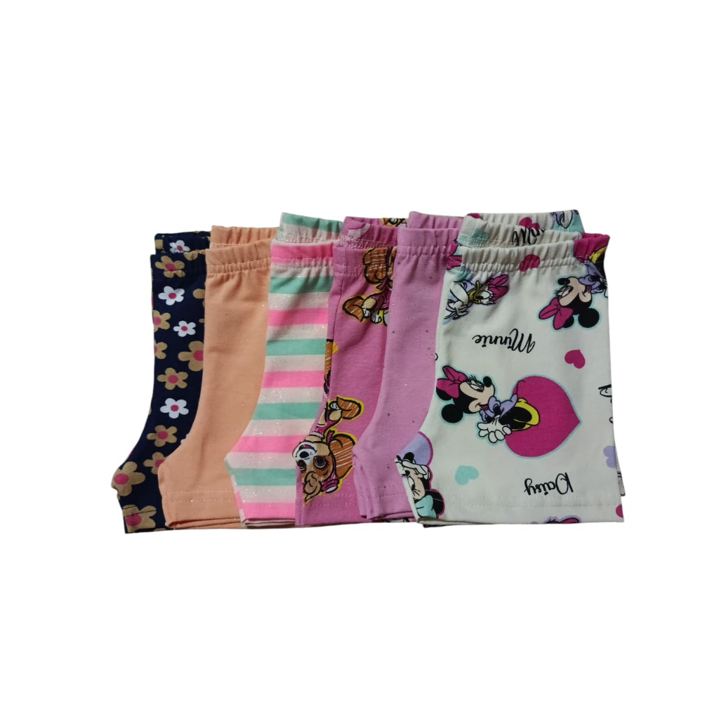 Kit 3 Shorts Cotton Infantil – 1 a 8 anos”.