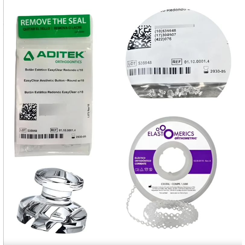 Kit Podologia Botão Estético + Elástico Corrente Unha Encravada em Oferta na Shopee