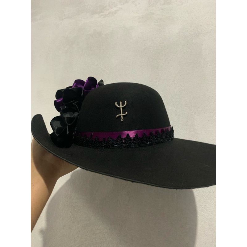 chapeu personalizado pombagira mulambo padilha quiteria farrapo 7 saias encruzilhadas das almas rosa caveira