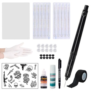 1 Conjunto De Caneta De Cutucada De MãO E Ferramenta De BastãO Para Tatuagem em Oferta na Shopee