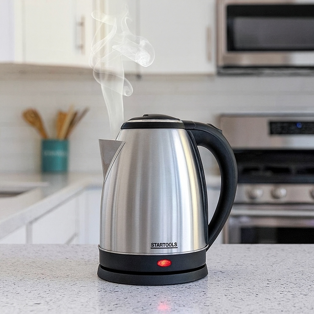 Chaleira Elétrica 2 Litros 1000W 127V ou 220V Fazer Chá Café Esquentar Água Bebidas Quentes