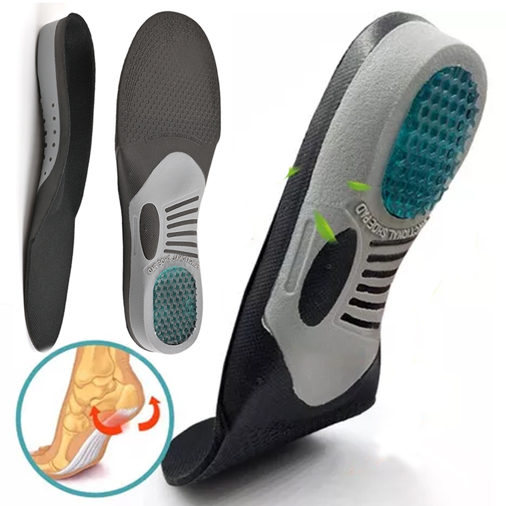 Palmilha ortopédica ortopédica alivia esporas ósseas calcâneo fascite pode ser cortada em Oferta na Shopee