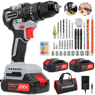Furadeira Parafusadeira Brushless 120NM Furadeira De Impacto Sem Fio Profissional 21v 2 Bateria