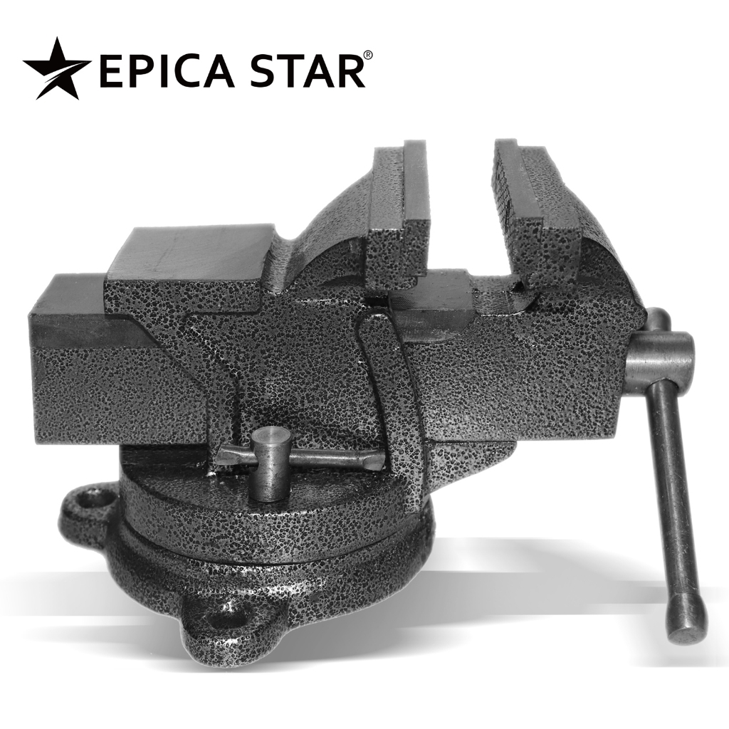 Morsa Profissional 360° Super Torque, Anti-ferrugem, Base Duplo Bloqueio - 4" a 10" em Oferta na Shopee