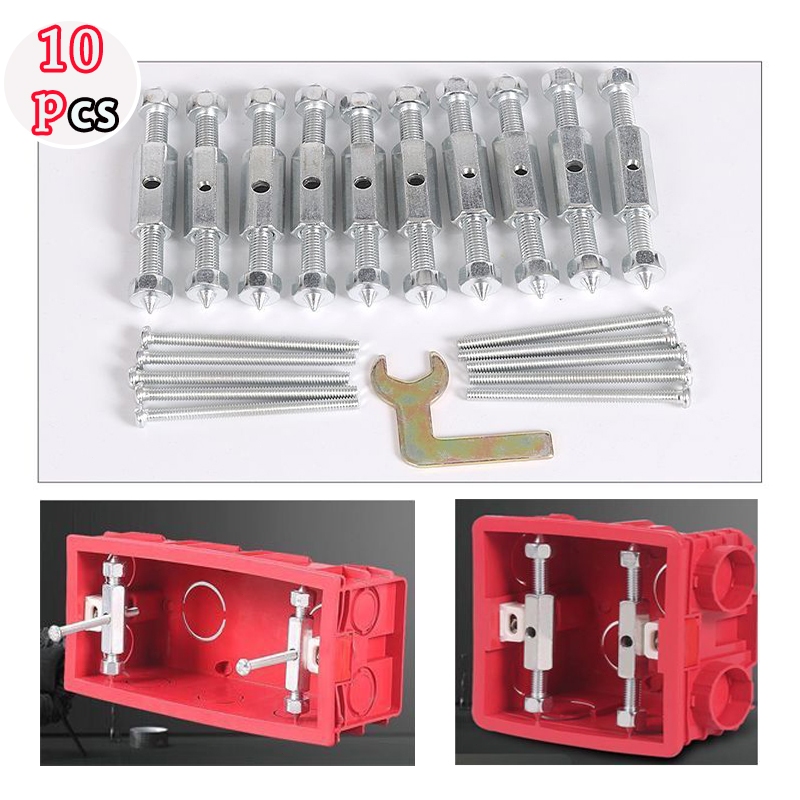 Reparador De Caixa De tomada e Interruptor 4 x 2 De Haste universal com 10 peças em Oferta na Shopee