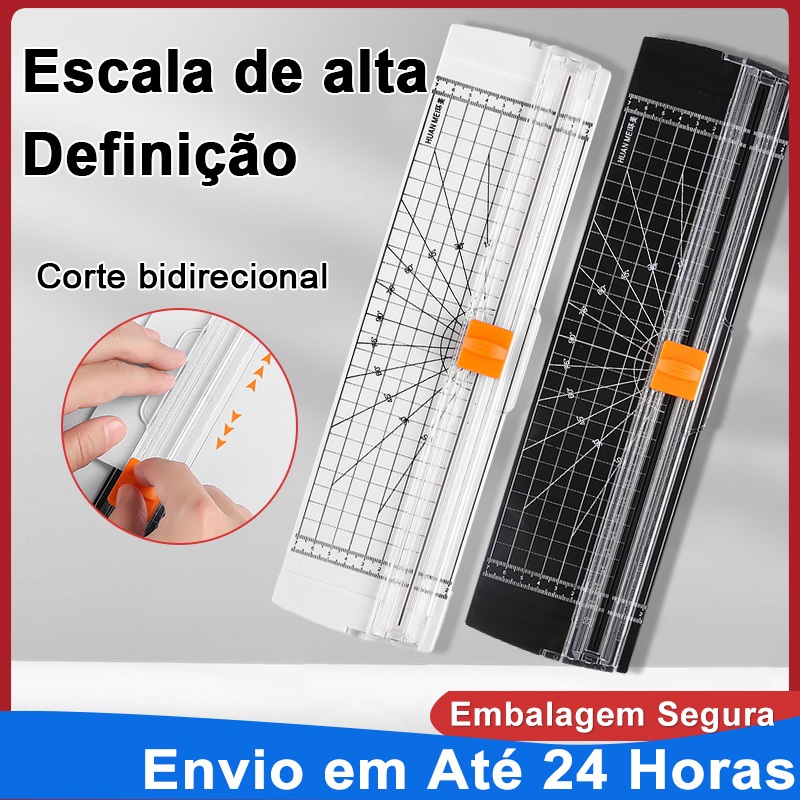 Guilhotina Cortador De Papel A4 Portátil Fácil Manuseio Escritório Preto e Branco Lâmina Para De A4 em Oferta na Shopee