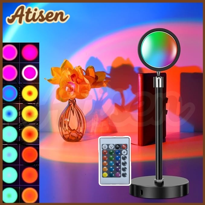 Luz Multicolorida para o Pôr do Sol com Controlo Remoto Especial para Fotografia em Oferta na Shopee