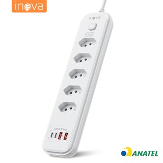 INOVA Filtro De Linha Extensão Eletrica Regua De Tomada Com Usb tomada inteligente tomada 10 amperes estencao de tomada