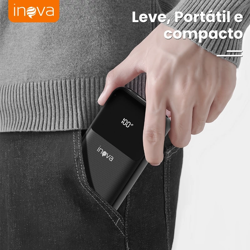 Power Bank Inova Turbo 20000mAh Carregador Portátil Universal Original — foto 4
